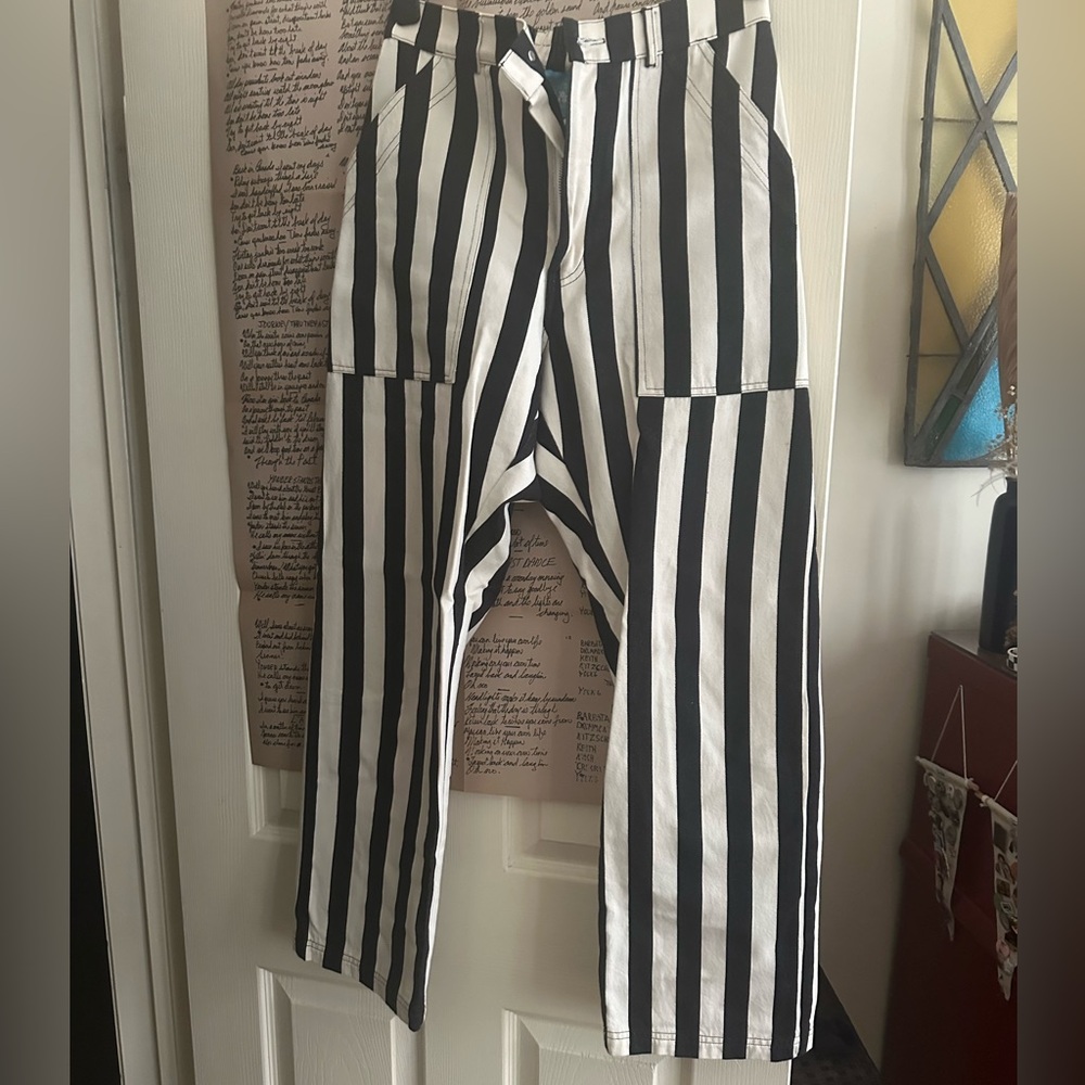 Big Bud Press striped work pants size small VGC